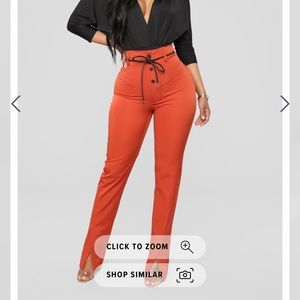 FASHION NOVA Rust pants
